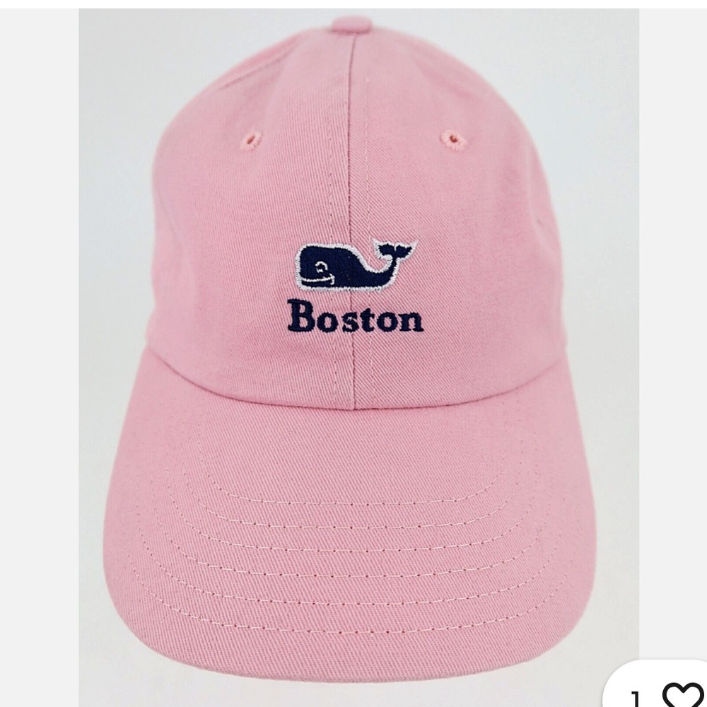 Vineyard Vines Boston Classic Logo Cap (Color: Pink)